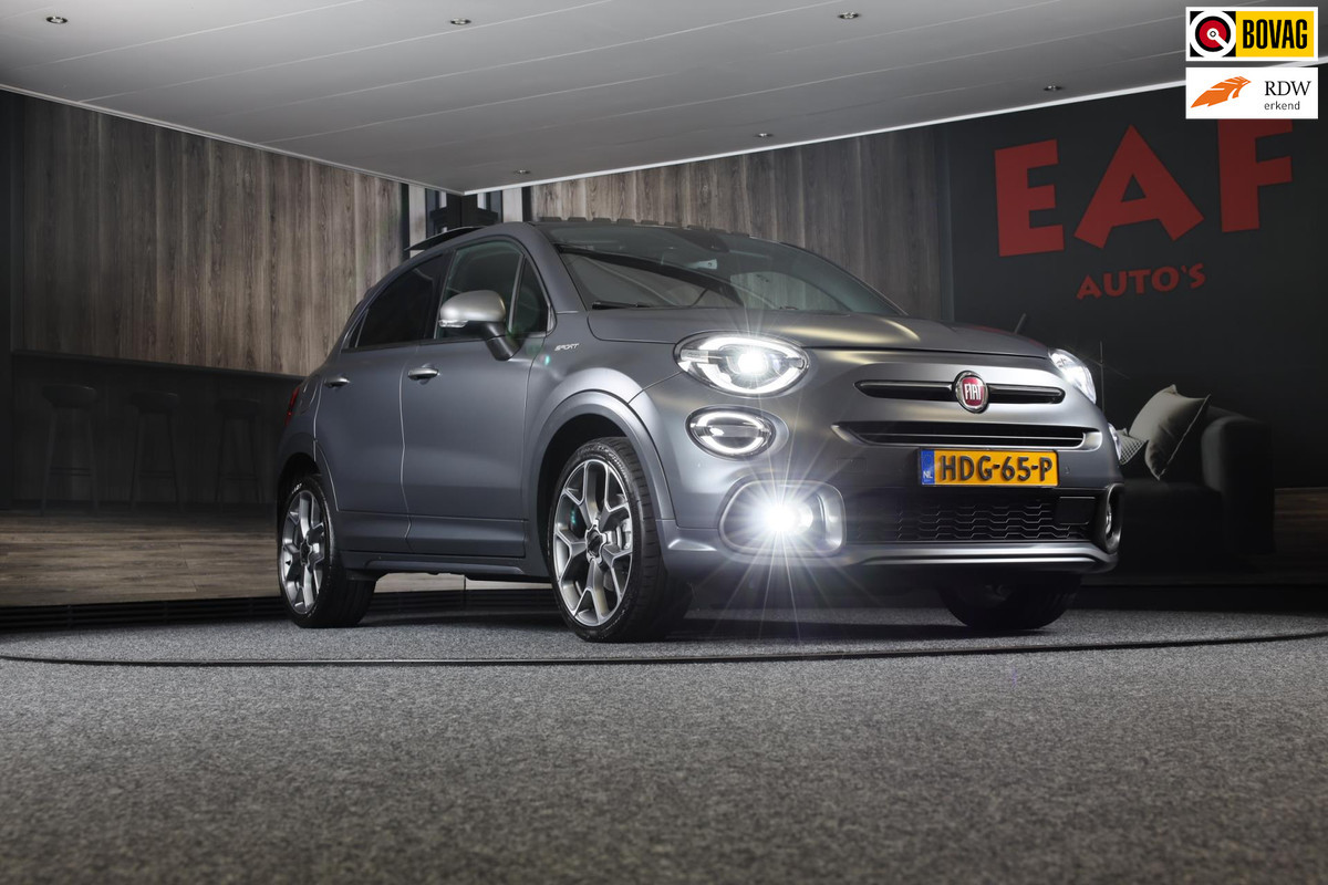 Fiat 500X 1.3 FireFly Turbo 150 Sport / AUT / ACC / Navi / Leder / Camera / Lane Assist / Open Panoramadak / Dode Hoek / 19 Inch