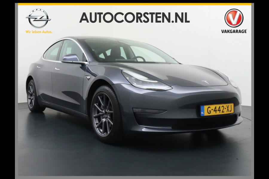 Tesla Model 3 Long Range 75kWh 463PK FSD-Full Self Driving Computer-3 Premium Audio 4wd  18" Lmv AutoPilot Panoramadak Camera's Leder Adaptive Stoel en achterbank verwarming Keyless Electr.Stoelen+Memory+Easy-Entry WiFi Origineel Nederlandse auto Grootste accu, Tot 16,5kwh thuis laden.