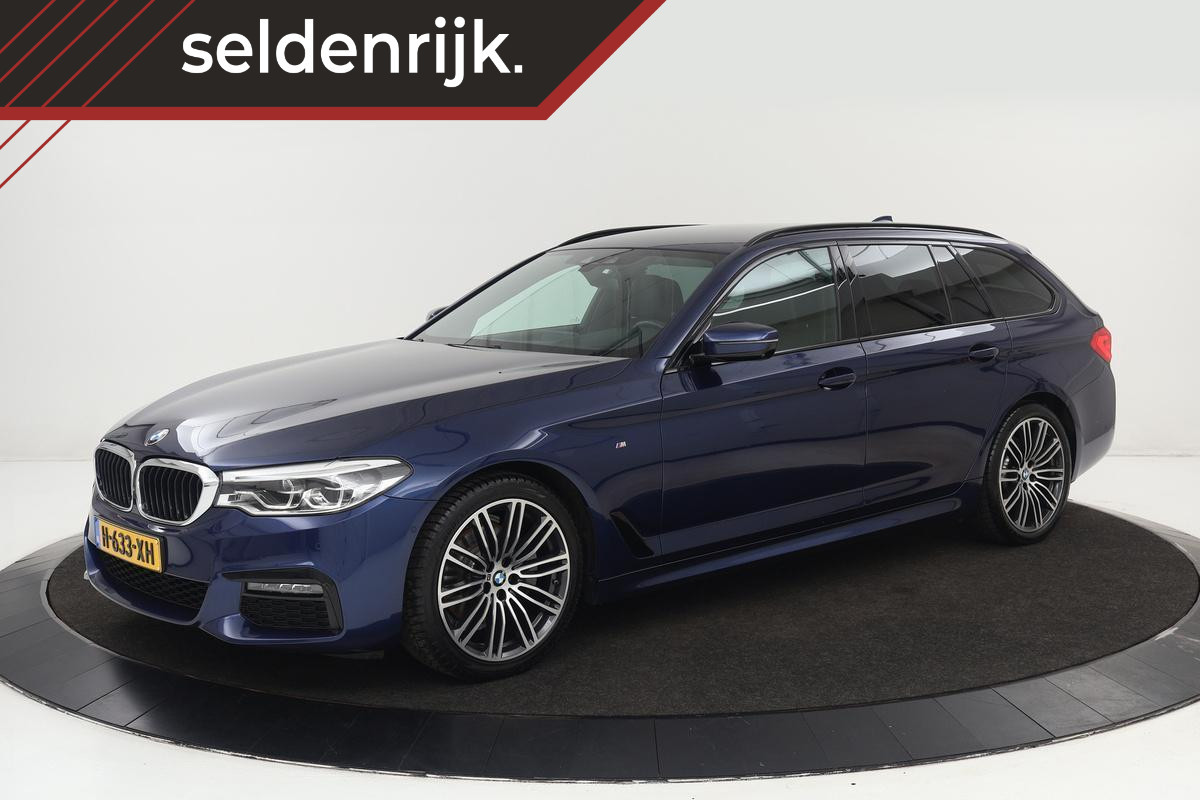 BMW 5 Serie 520i High Executive Edition | M Sport | Head-Up | Trekhaak | 360 camera | Leder | Stoelverwarming | Camera | Sfeerverlichting | Navigatie | Full LED | Memory | Dodehoek detectie