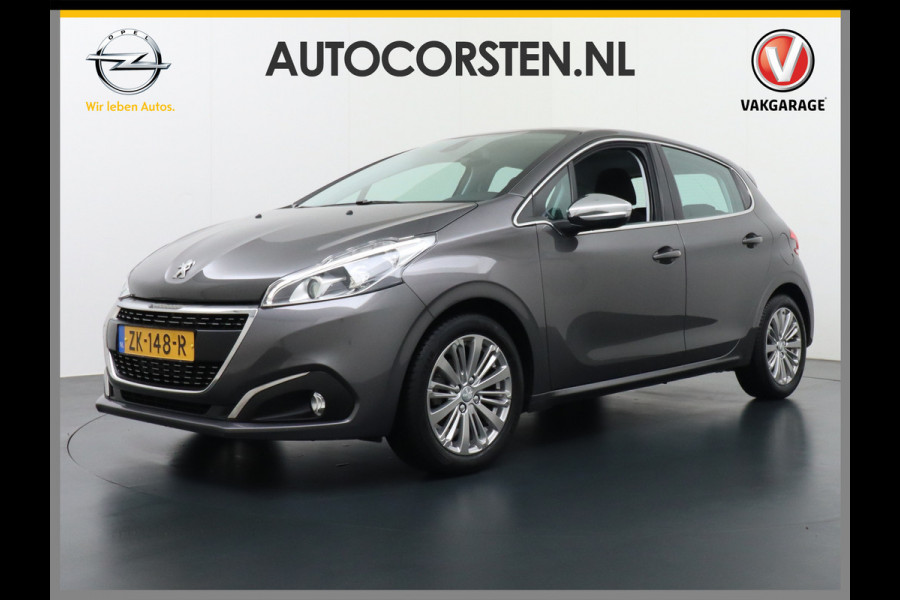 Peugeot 208 1.2 Apple Carplay Android Auto Navi Ecc Pdc Cruise control Dab+ Led Bluetooth Lmv 16" Regen-Lichtsensor Isofix Carkit PureTech Blue Allure Keurig onderhouden!