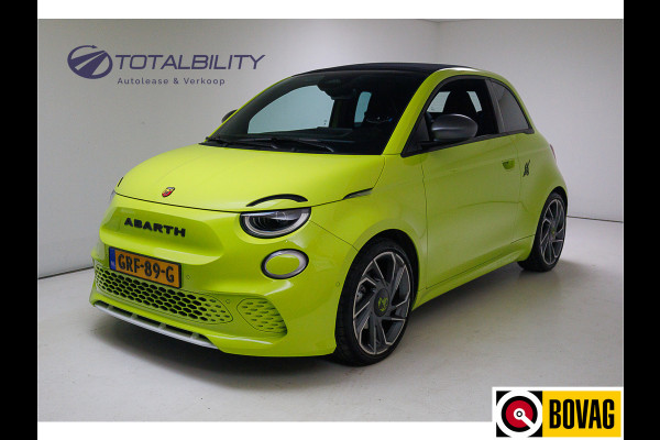 Abarth 500C Cabrio Scorpionissima 42 kWh 155 PK | JBL | Camera | Stoelverwarming PDC, 18" LMV, Navigatie. Sportstoelen