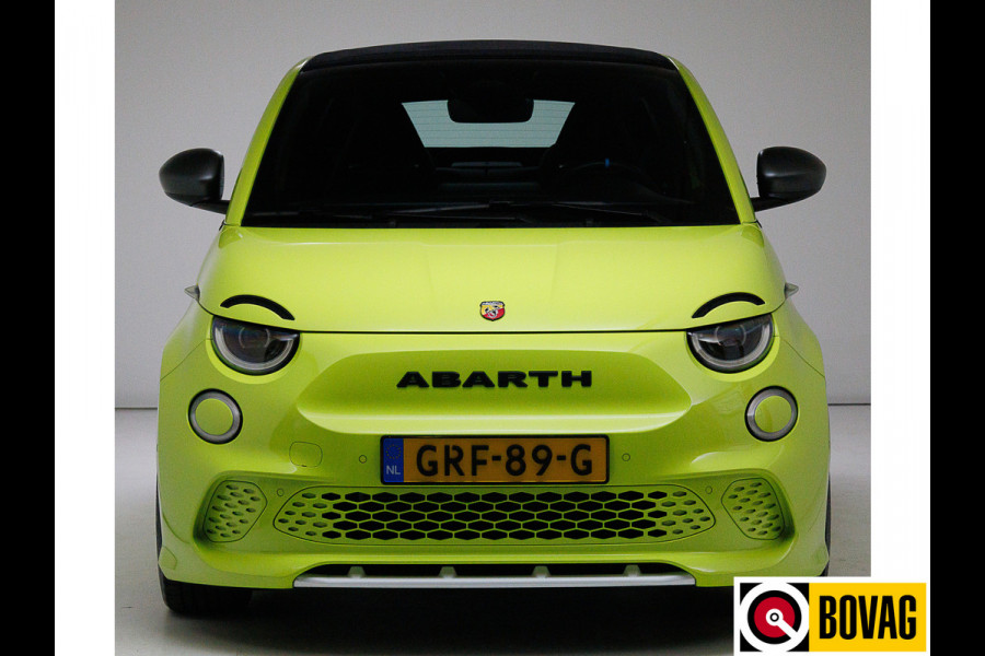 Abarth 500C Cabrio Scorpionissima 42 kWh 155 PK | JBL | Camera | Stoelverwarming PDC, 18" LMV, Navigatie. Sportstoelen