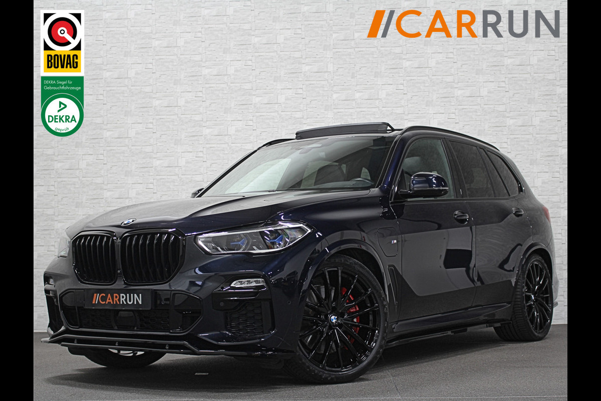 BMW X5 45e M-Performance Seats | 360 View | Panorama | ACC | Laser-LED | Carbon | Keyless | 22'' | Harman-Kardon | Memory | Head-Up | Glaspook | 4-Zone Clima | ISO-Glas | Luchtvering | Sfeerverlichting | Draadloos laden | Carplay |