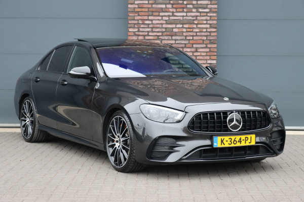 Mercedes-Benz E-Klasse 450 4MATIC Premium+ AMG Line Aut9 | Luchtvering | Distronic+ | Burmester | Soft-Close | Memory | Trekhaak | HUD | Augmented Reality | Panoramadak | Keyless Go |