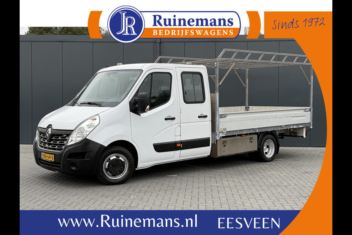 Renault Master 2.3 DCI 131 PK L3 MAXI / PICK UP / UNIEK 22.842 KM !! / DUBBELE CABINE / EXTRA LANG / DUBBEL LUCHT / IMPERIAAL / TREKHAAK