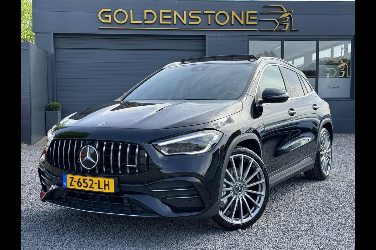 Mercedes-Benz GLA AMG 35 4MATIC 1e Eigenaar,Burmester Soundsystem,Panoramadak,Trekhaak,Kuipstoelen,Ambient Lighting,Vol Optie,APK tot 04-2026