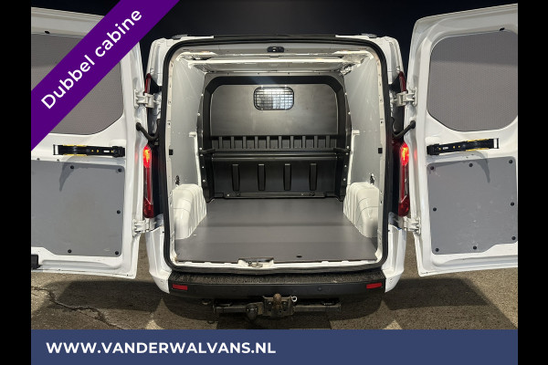 Ford Transit Custom 2.0 TDCI 130pk L2H1 Dubbele Cabine Euro6 Airco | 5-Zits | 2800kg Trekhaak | Camera Navigatie, LED, Sidebars, Stoelverwarming, Cruisecontrol, Parkeersensoren