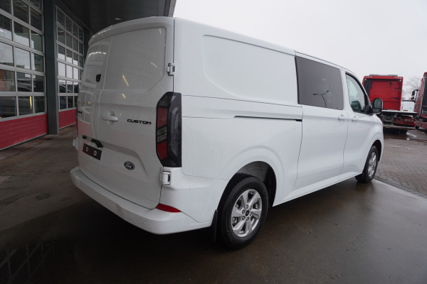 Ford Transit Custom 320L 2.0 TDCI 170PK L2H1 Limited DubbelCabine Automaat Nr. V093 | Schuifdeur links en rechts | Airco | Adap.Cruise | Navi | 360 Camera