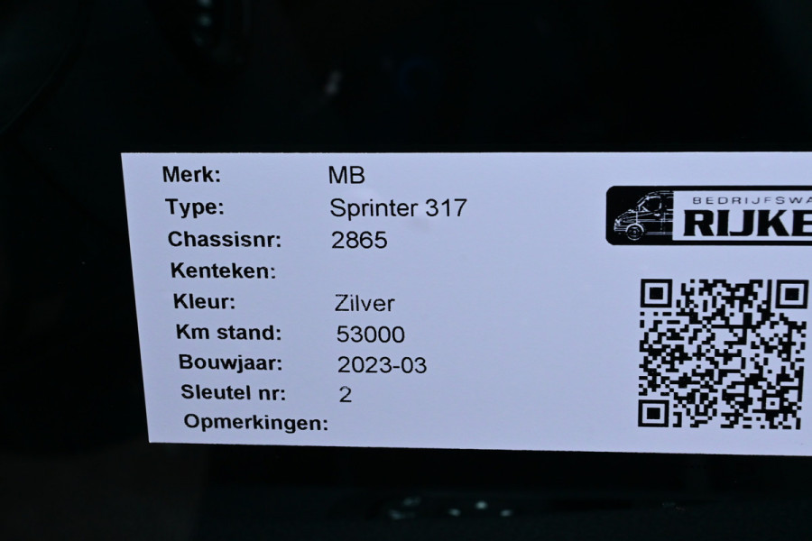 Mercedes-Benz Sprinter 317 CDI L2H2 RWD 360 Camera, Geveerde stoel, MBUX met navigatie