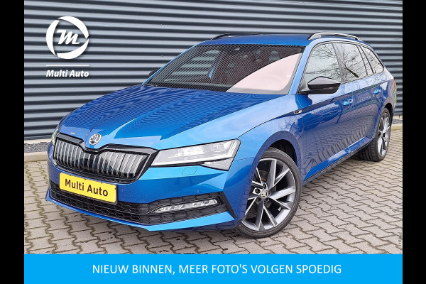 Škoda Superb Combi 1.4 TSI iV Sportline Business Plug In Hybrid PHEV | Carplay | Trekhaak af Fabriek  | Adaptive Cruise | Alcantara Sportstoelen Memory | Chrystal LED  | 19 "L.M | Stuur/Stoel Verwarming |