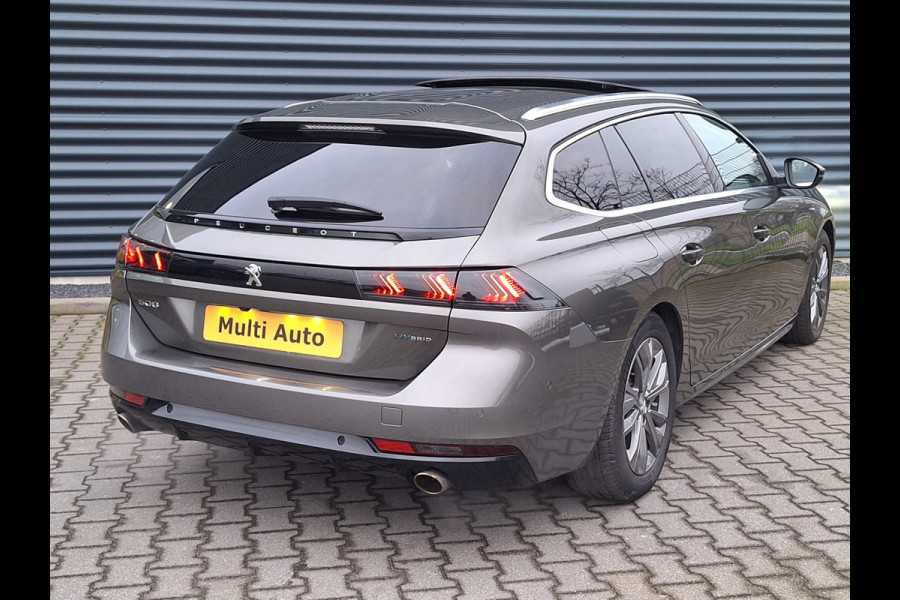 Peugeot 508 SW 1.6 HYbrid Allure 225pk Plug in Hybrid PHEV | Panodak | Adaptive Cruise | Trekhaak af Fabriek | 360 Camera | Canton Premium Audio | Sportstoelen Verwarmd |  Carplay | Navigatie | Sfeerverlichting |