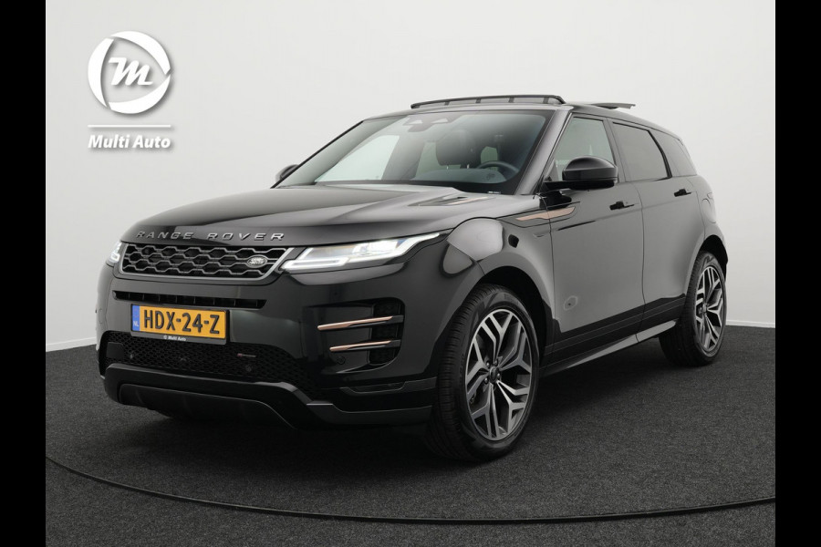 Land Rover Range Rover Evoque P300e AWD R-Dynamic Plug In Hybrid PHEV | Panodak | Adaptive Cruise | Meridian Sound | Lederen Sportstoelen Memory | 20"L.M  | Apple Carplay | Stuurverwarming |