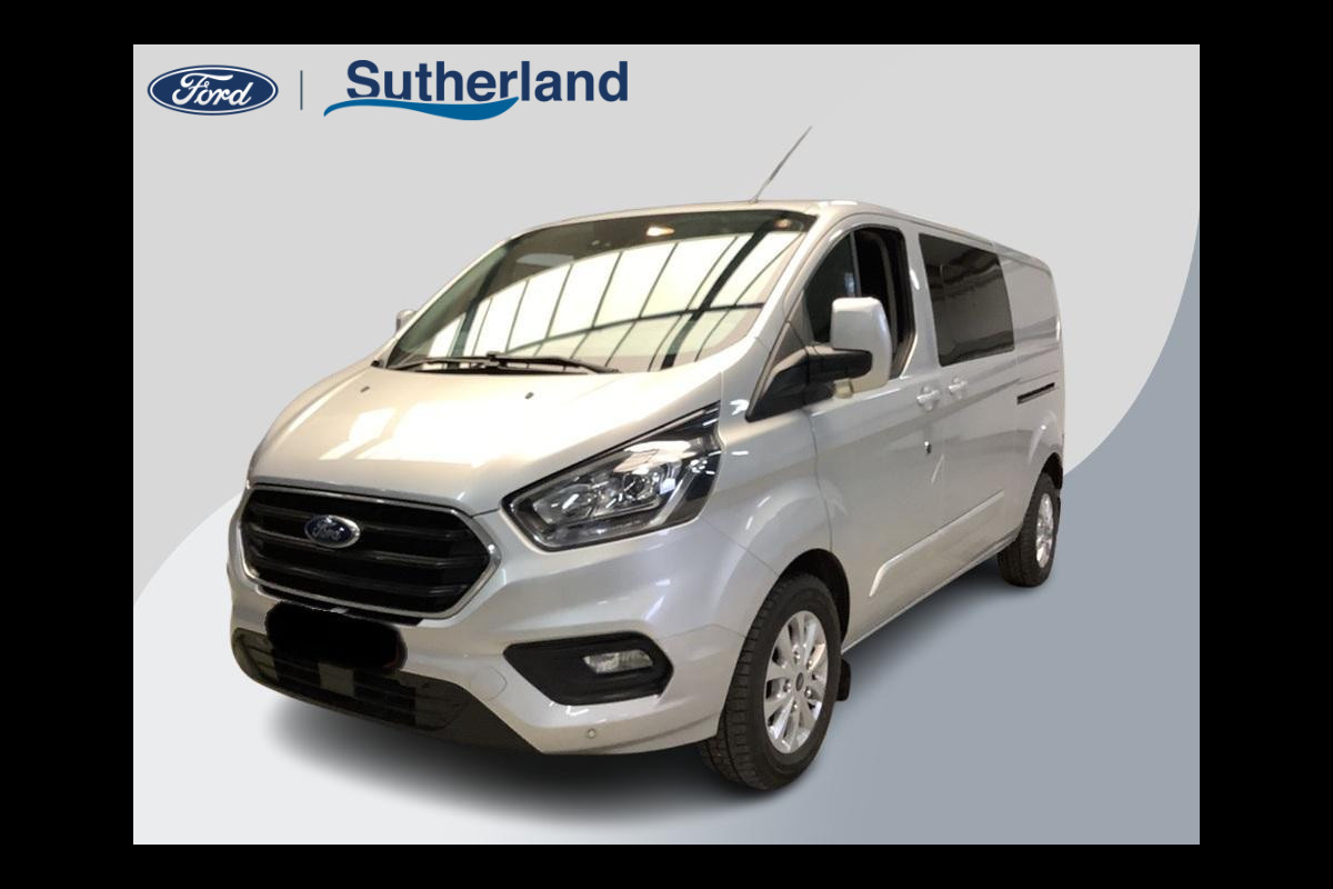 Ford Transit Custom 320 2.0TDCi L2H1 170Pk! Limited SCI | Dubbele Cabine | DC | Trekhaak | Dubbele Schuifdeur | Stoelverwarming | Navigatie | Camera | Stoel-Stoel