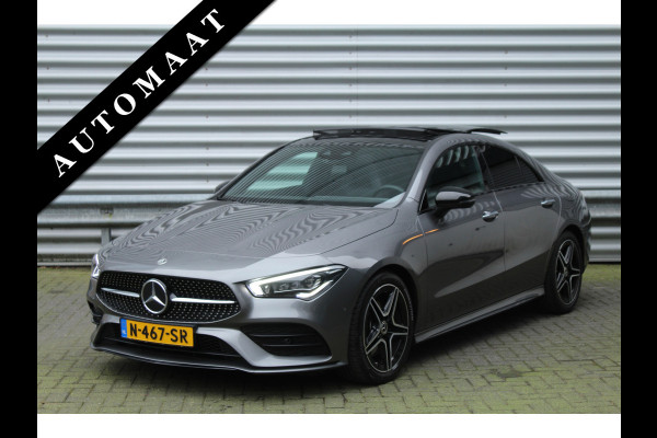 Mercedes-Benz CLA-Klasse 200 164pk Business Solution AMG Automaat NL-Auto NAP BTW Panoramadak Burmester Clima Cruise Navi Camera Widescreen Sfeer LMV