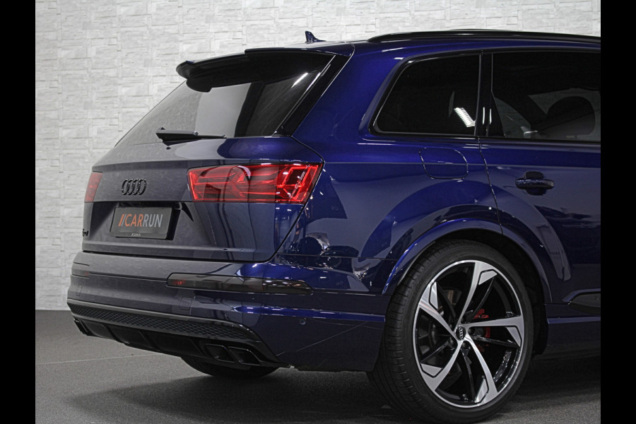 Audi Q7 SQ7 V8 4.0 TDI | 360 View | Carbon | ACC | Panorama | Soft-Close | Head-Up | Nachtzicht | Trekhaak | Luchtvering | BOSE | Keyless-Entry | Memory | 4-Zone Clima | Stoelverwarming V+A | Standkachel | ISO-Glas | Sfeerverlichting | Tour-Pakket | DAB | Draadloos Laden | Lane Assist |