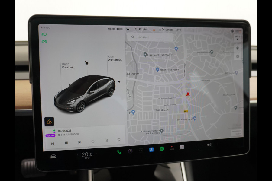 Tesla Model 3 Long Range 75kWh 463PK 18" Full-Self-Driving-Computer 3 Telefoon-Sleutel Premium Audio 4wd  19" Lmv AutoPilot Panoramadak Camera Stoel en achterbank verwarming Keyless Electr.Stoelen+Memory+Easy-Entry WiFi Origineel Nederlandse auto Grootste accu, Tot 16,5kwh thuis laden. Accu garantie 10-12-2027 / 192.000km