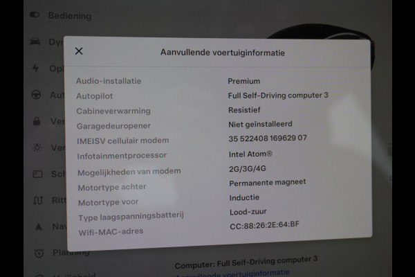 Tesla Model 3 Long Range 75kWh 463PK 18" Full-Self-Driving-Computer 3 Telefoon-Sleutel Premium Audio 4wd  19" Lmv AutoPilot Panoramadak Camera Stoel en achterbank verwarming Keyless Electr.Stoelen+Memory+Easy-Entry WiFi Origineel Nederlandse auto Grootste accu, Tot 16,5kwh thuis laden. Accu garantie 10-12-2027 / 192.000km