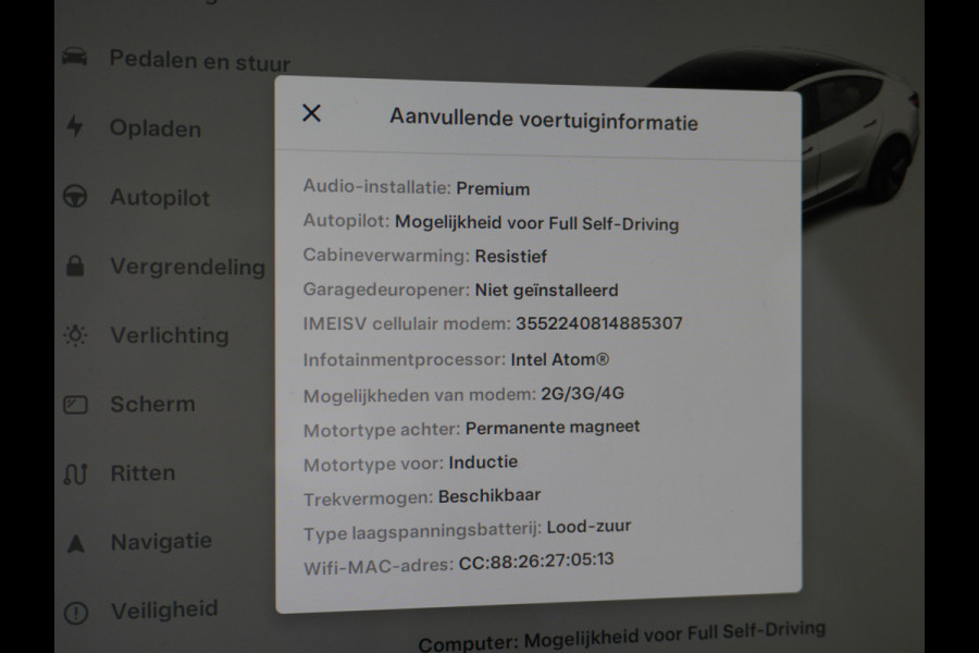 Tesla Model 3 Long Range 75kWh 463PK Trekhaak Ivory-Int. FSD Full Self Driving Computer-3 Premium Audio 4wd Leer AutoPilot Panoramadak Camera' Stoel en achterbank verwarming Keyless Electr.Stoelen+Memory+Easy-Entry WiFi Origineel Nederlandse auto Grootste accu, Tot 16,5kwh thuis laden. Afneembare Trekhaak 1.000kg trekvermogen