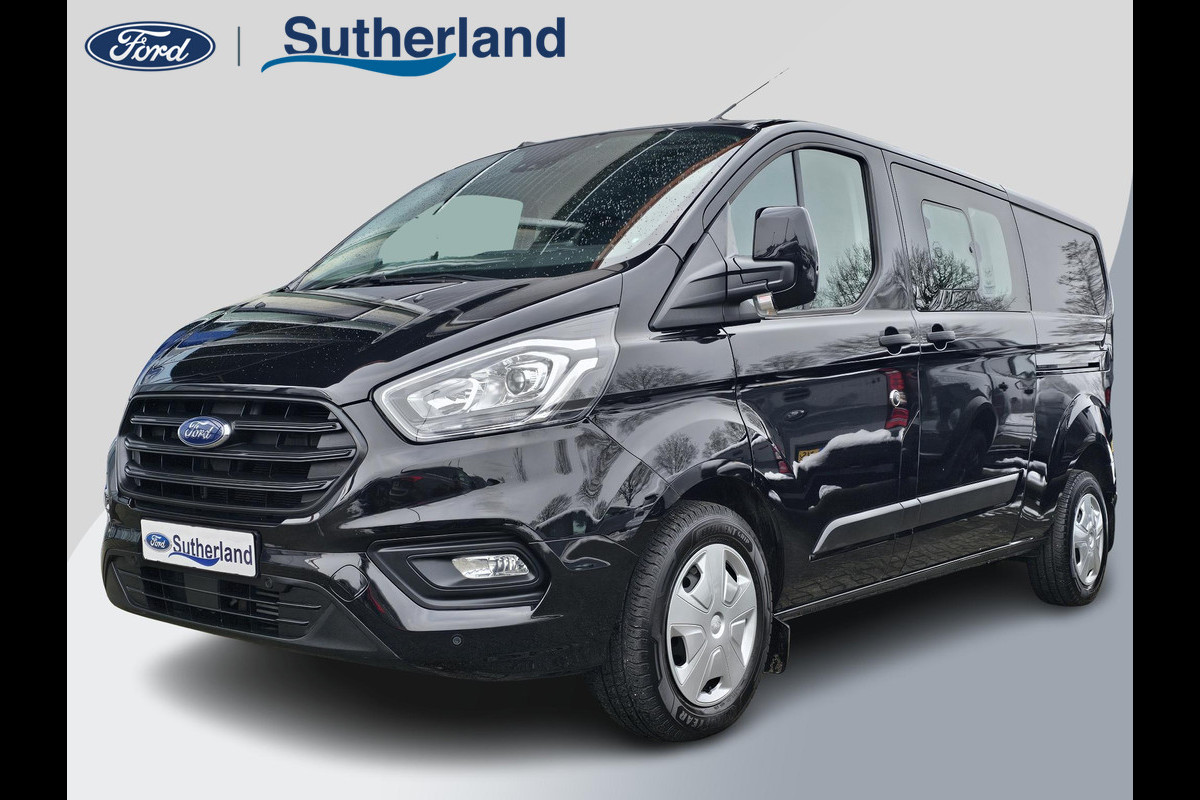 Ford Transit Custom 320 2.0 TDCI L2H1 Trend DC 170pk Automaat | Keurige auto! | Dubbele cabine | Adaptive cruise control | Dubbele Schuifdeur met ruiten | Navigatie | Camera | 6-persoons