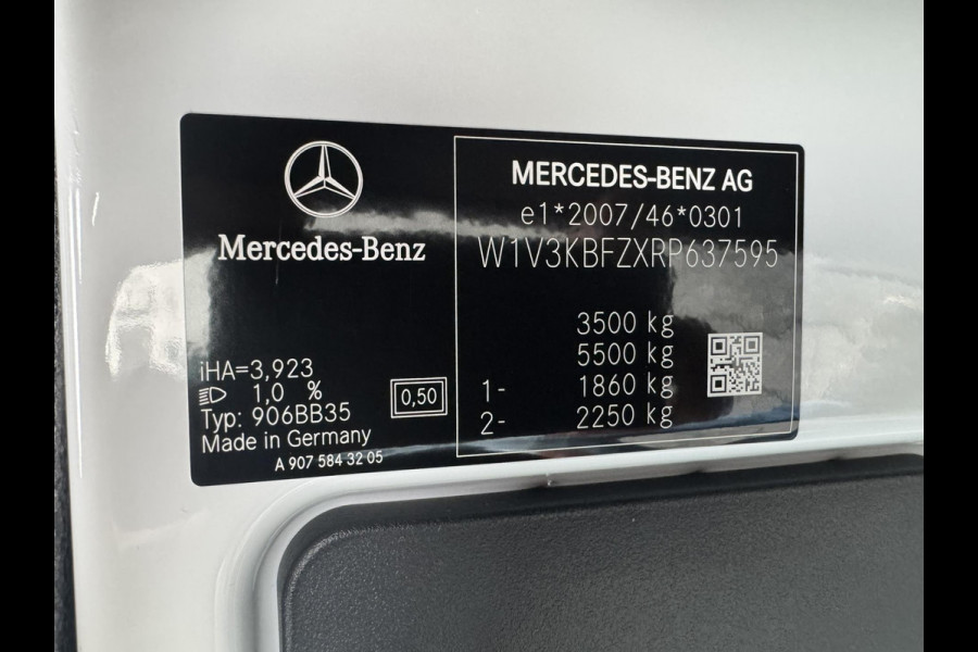 Mercedes-Benz Sprinter 317 1.9 CDI L2 9G laadruimte bekleed Leder Camera Clima M-bux media systeem DAB