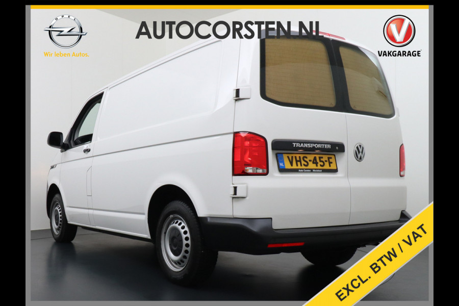 Volkswagen Transporter 2.0TDI L1H1 26 3 Persoons Apple Carplay Android Auto Airco Cruise Control Pdc Betonplex vloer Wandbetimmering Schuifdeur Economy Business pakket 1e Eigenaar, Euro 6