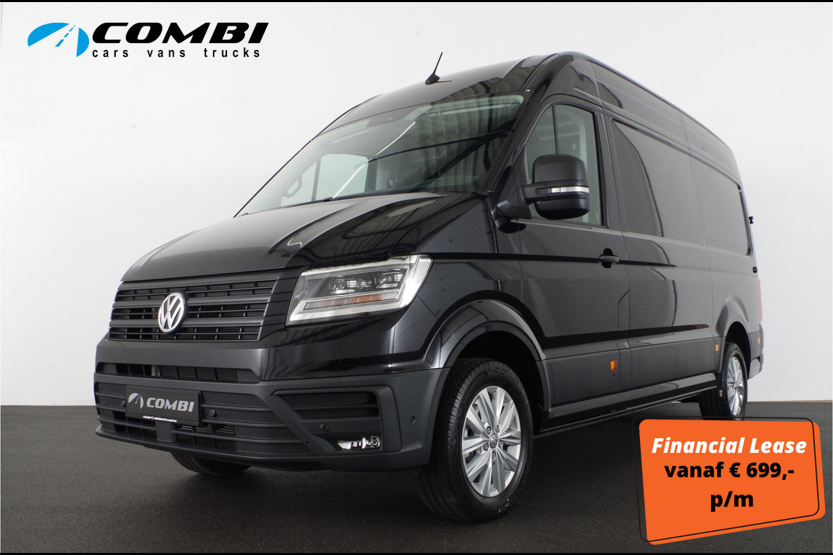 Volkswagen Crafter 35t 2.0 TDI L3H3 Highline Exclusive > 177pk/Nu leverbaar geen BPM/Geveerde stoel/LED/Camera/Trekhaak/Adapt. cruise Operational lease ook mogelijk!