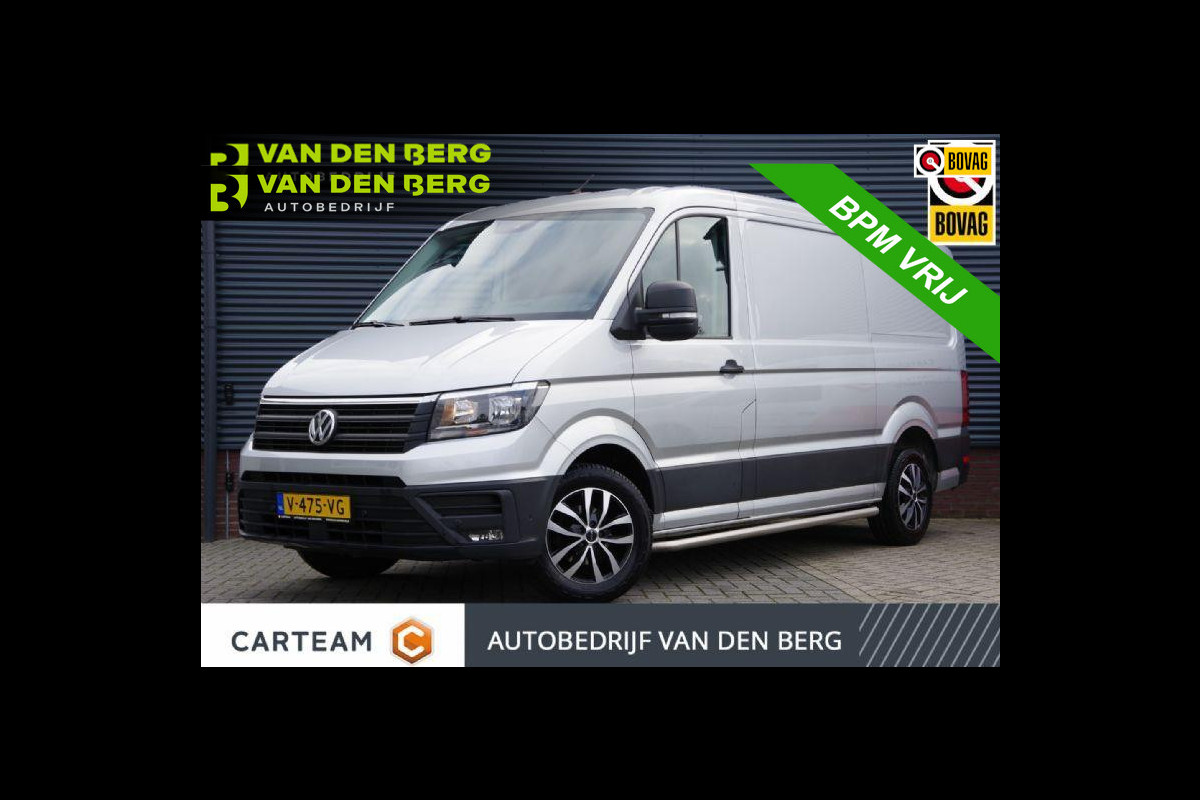 Volkswagen Crafter 35 2.0 TDI L3H2 (L2H1) 140PK AUT. CAMERA, NAVI, TREKHAAK, CRUISE, AIRCO, PARKEERSENSOREN, NL AUTO, NAP