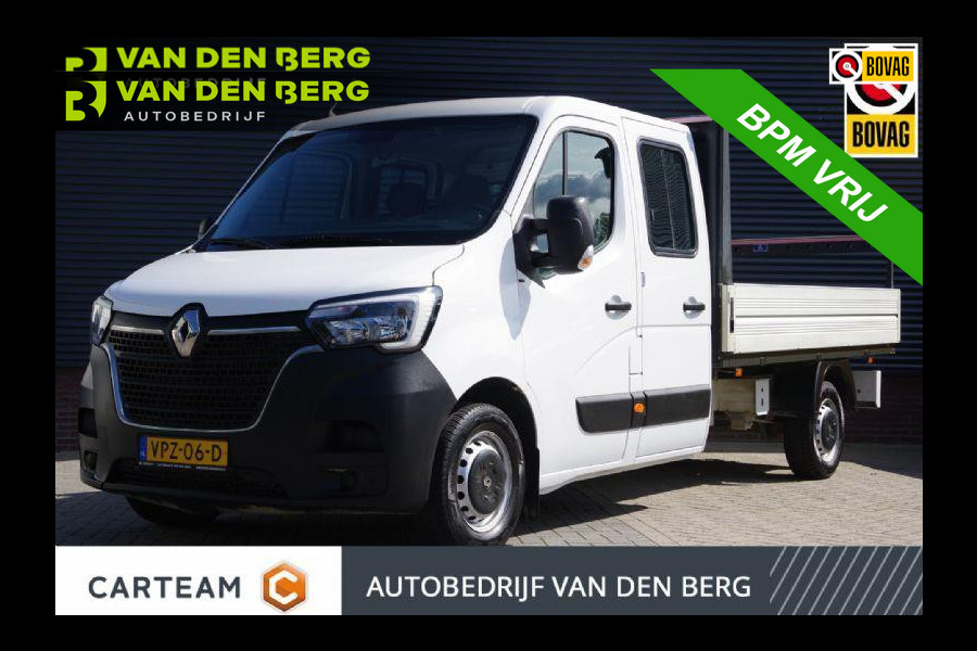 Renault Master T35 2.3 dCi L3 OPEN LAADBAK, 150PK, DC-7P, AIRCO, TREKHAAK, DUBBELE CABINE, PICK-UP, OPENLAADBAK, PICKUP