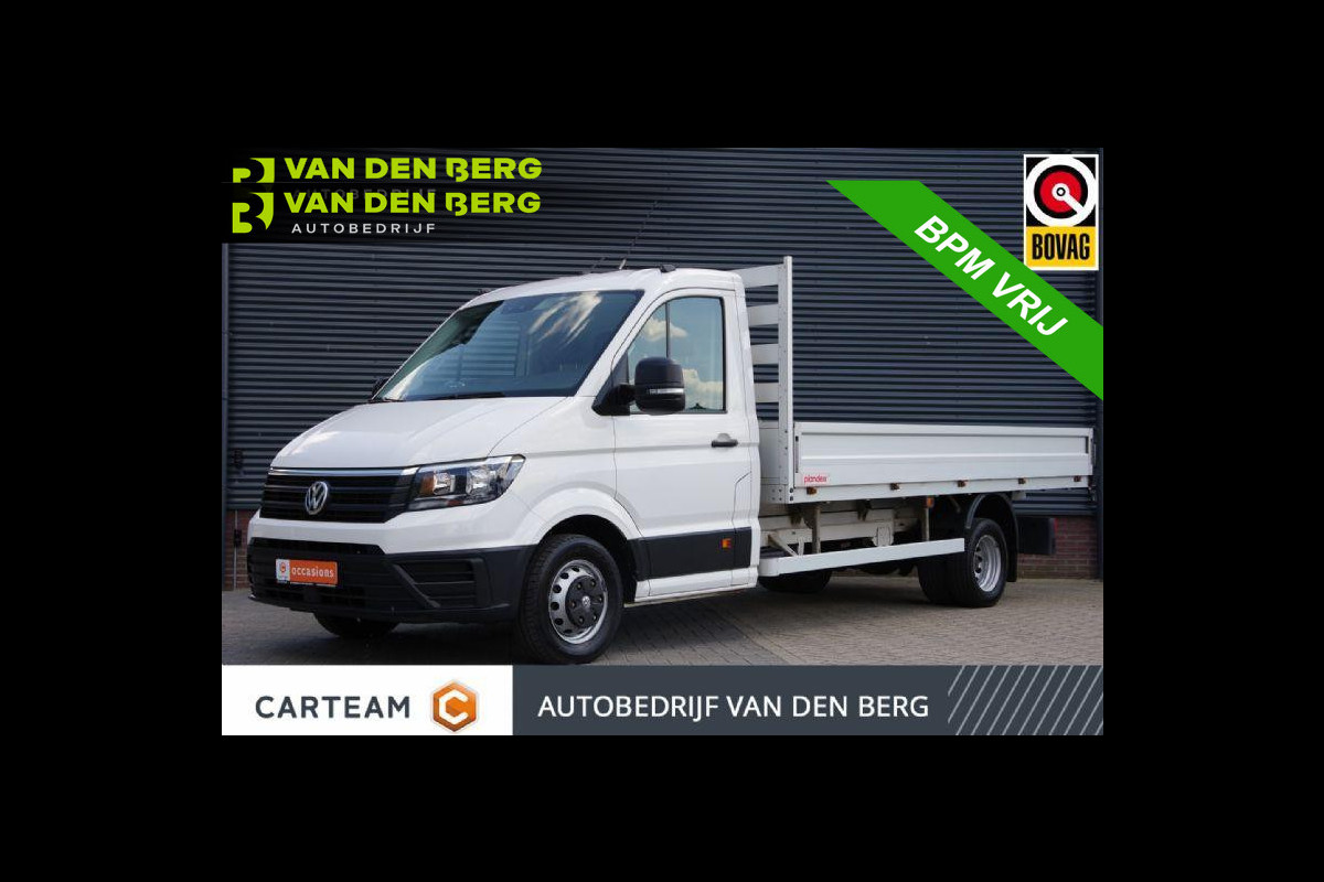 Volkswagen Crafter 50 2.0 TDI L4 177PK PICK-UP, 3.5T TREKGEW., DUBBEL LUCHT, CRUISE, AIRCO, BLUETOOTH, OPENLAADBAK, OPEN LAADBAK,