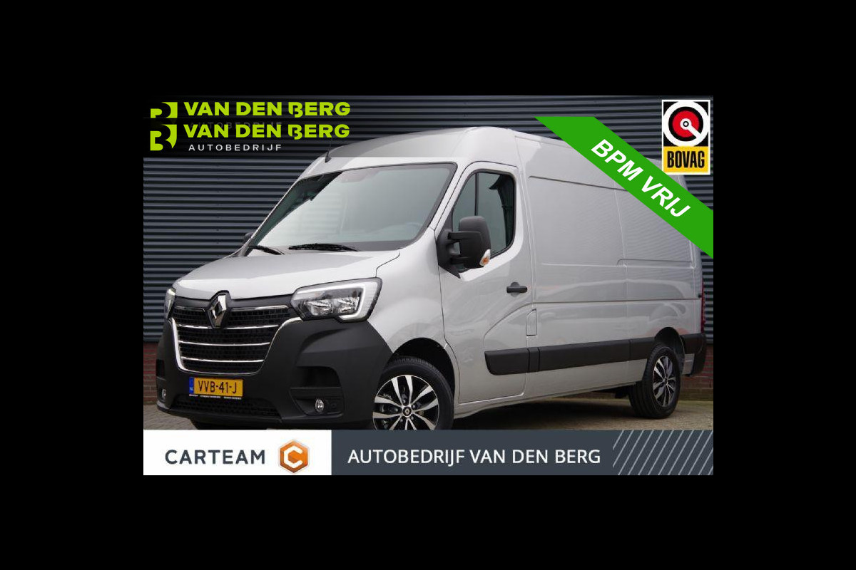 Renault Master T35 2.3 dCi 135PK L2H2 Work Edition CAMERA, NAVI, CRUISE, AIRCO, APPLE CARPLAY/ANDROID, PDC DUBBELE CABINE LEVERB.