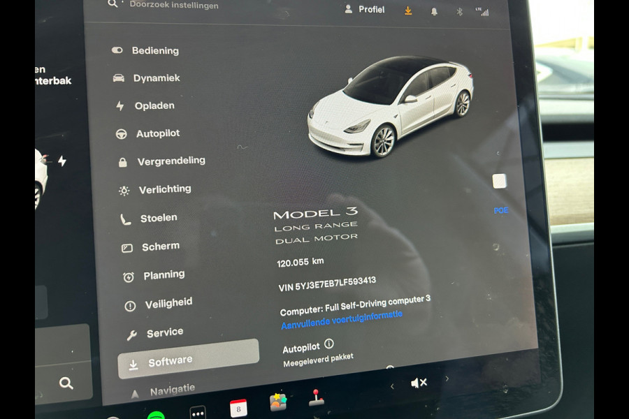 Tesla Model 3 Long Range AWD 75 kWh 88% SOH Trekhaak (1.000kg)