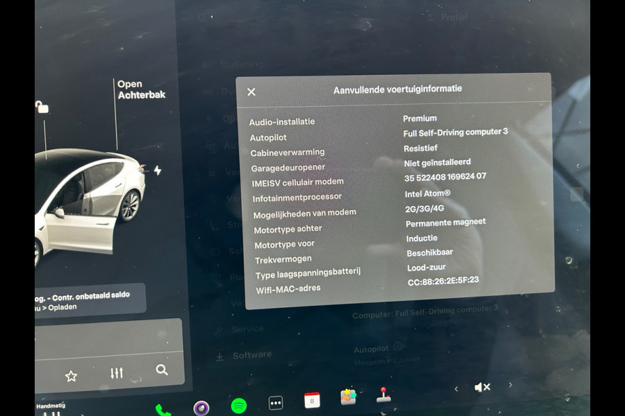 Tesla Model 3 Long Range AWD 75 kWh 88% SOH Trekhaak (1.000kg)