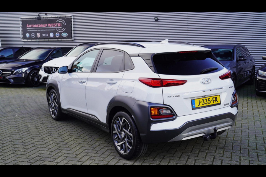 Hyundai Kona 1.6 GDI HEV Premium | Schuif/kanteldak | Stoelverwarming voor + achter | Stoelverkoeling | HuD | Leder | Trekhaak |