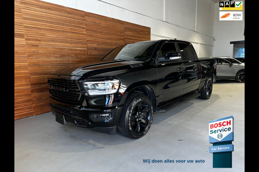 Dodge Ram 1500 5.7 V8 4x4 Crew Cab Sport | Full BLACK | Camera | ALPINE | Soft Cover | Apple Carplay | Cruise |