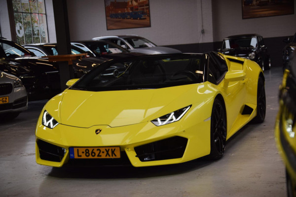 Lamborghini Huracan Spyder 5.2 V10 LP580-2 *Giallo Tenerife* Navi|Dealer onderhouden!!|BTW|Lift