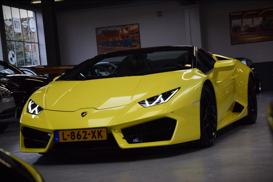 Lamborghini Huracan Spyder 5.2 V10 LP580-2 *Giallo Tenerife* Navi|Dealer onderhouden!!|BTW|Lift