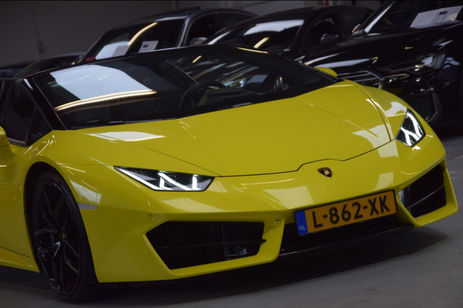 Lamborghini Huracan Spyder 5.2 V10 LP580-2 *Giallo Tenerife* Navi|Dealer onderhouden!!|BTW|Lift