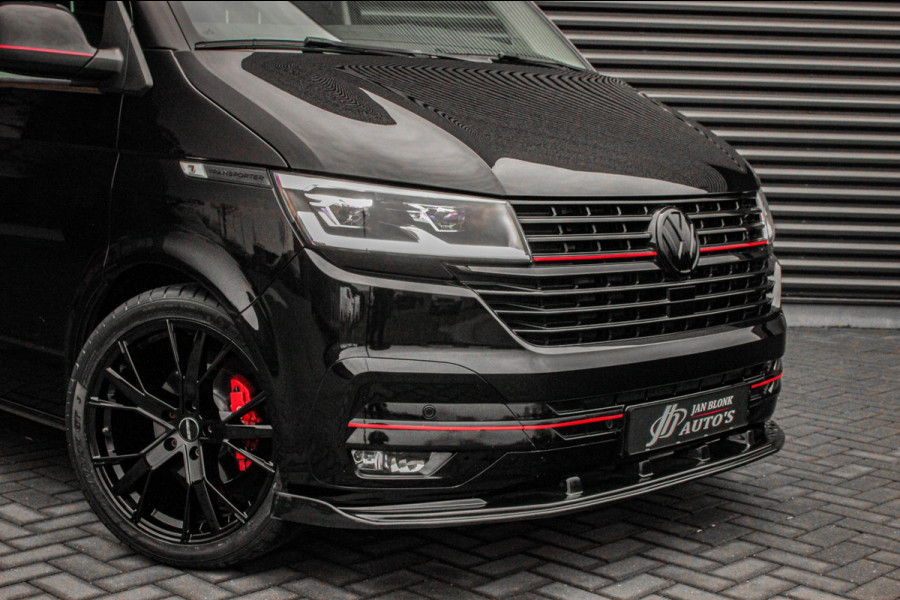 Volkswagen Transporter 2.0 TDI L2H1 150PK FULL BLACK / JB- EDITION / LEDEREN BEKLEDING / VERLAGINGSVEREN / APPLE CARPLAY / SPOILER