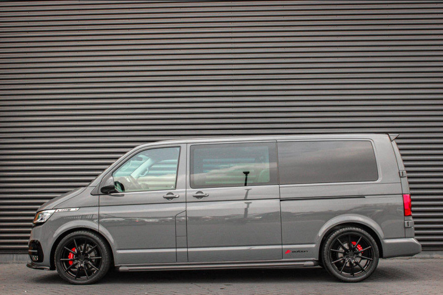 Volkswagen Transporter 2.0 TDI L2H1 150PK BULLI PURE GREY / JB- EDITION / 2X SCHUIFDEUR / VERLAGINGSVEREN / DUBBEL CABINE / FULL