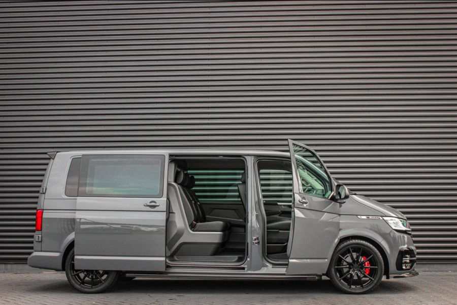 Volkswagen Transporter 2.0 TDI L2H1 150PK BULLI PURE GREY / JB- EDITION / 2X SCHUIFDEUR / VERLAGINGSVEREN / DUBBEL CABINE / FULL