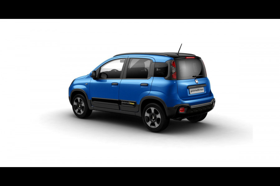 Fiat Panda Hybrid Pandina | Airco | Cruise | Priv Glass | Dakrails | 15" | PDC | Apple Carply | Blue Italia