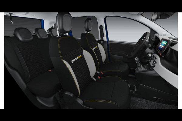 Fiat Panda Hybrid Pandina | Airco | Cruise | Priv Glass | Dakrails | 15" | PDC | Apple Carply | Blue Italia