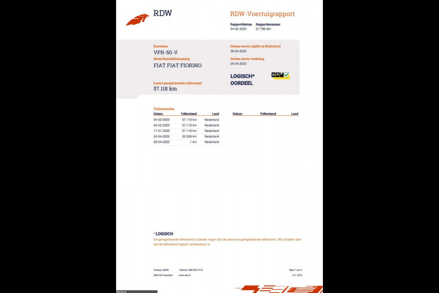 Fiat Fiorino 1.3 MJ EURO 6 Navigatie Airco 1e EIG Grijs metl