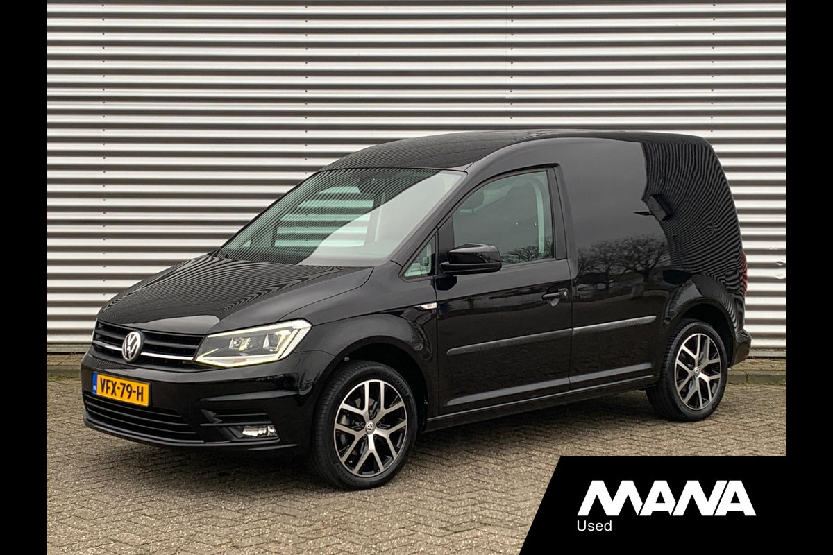 Volkswagen Caddy 2.0TDI L1H1 102pk Automaat LED Airco ACC Sensoren CarPlay Navi Armsteun Leder LMV Verwarmde-Spiegel/Voorruit 12V