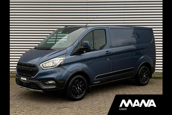 Ford Transit Custom 300 2.0 TDCI L1H1 Trail LED Airco Cruise Navi LMV Leder Camera Trekhaak Dodehoek-Detectie Sensoren LaneAssist Verwarmde-Stoel/Ru