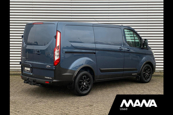 Ford Transit Custom 300 2.0 TDCI L1H1 Trail LED Airco Cruise Navi LMV Leder Camera Trekhaak Dodehoek-Detectie Sensoren LaneAssist Verwarmde-Stoel/Ru