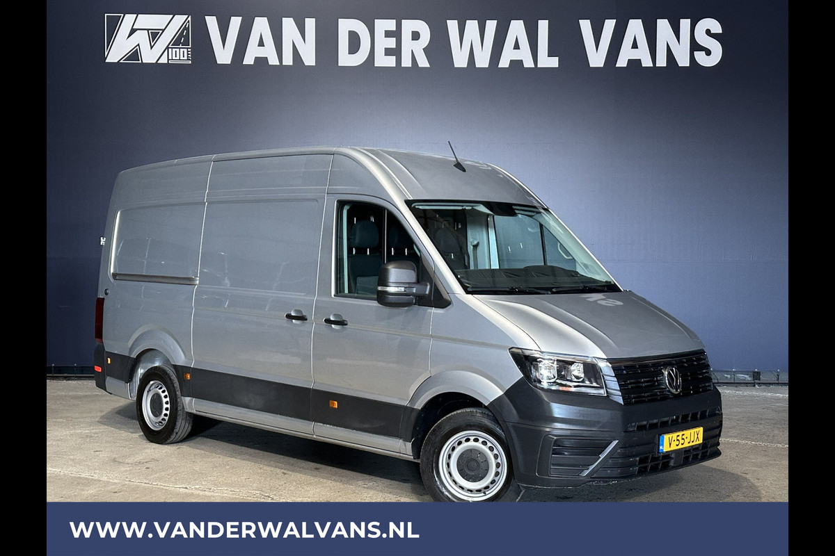 Volkswagen Crafter 2.0 TDI 140pk L3H3 L2H2 Euro6 Airco | 3000kg Trekhaak | Navigatie | Apple Carplay Android auto, Bijrijdersbank