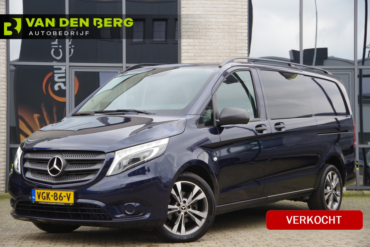 Mercedes-Benz Vito 114 CDI L2 DC-5P, AUT. LED, 2X SCHUIFDEUR, TREKHAAK, CAMERA, NAVI, CRUISE, CLIMA, PARKEERSENSOREN, DUBBELE CABINE