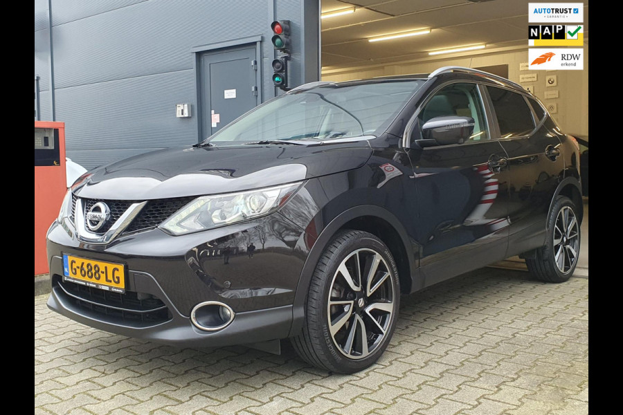 Nissan QASHQAI 1.2 Tekna - PANO / AFN. TREKHAAK / LEDER + STOELVERW / VOORRUITVERW. / 360 CAM / KEYLESS / LANE-ASS / LM-VELGEN '19