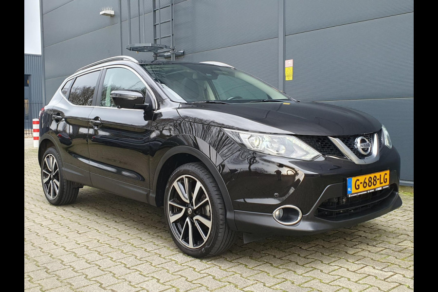 Nissan QASHQAI 1.2 Tekna - PANO / AFN. TREKHAAK / LEDER + STOELVERW / VOORRUITVERW. / 360 CAM / KEYLESS / LANE-ASS / LM-VELGEN '19